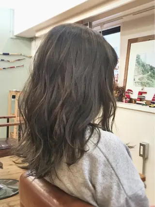 ミディアム セミロング カラー ヘアアレンジ 小顔ショートヘア♪ TAKUMIのヘアスタイル