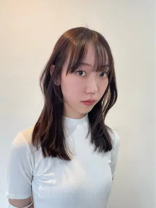 セミロング 前川 瑞希のヘアスタイル