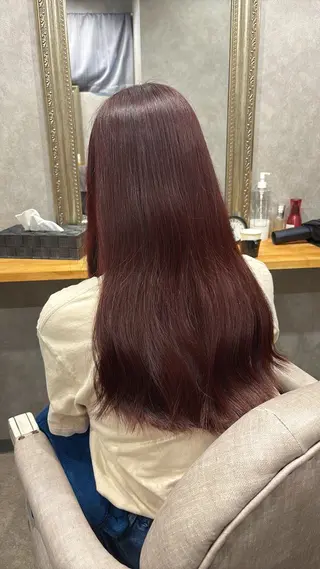 ロング カラー FUJINO RYOのヘアスタイル