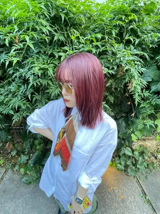 ミディアム カラー LATTE  渋谷所属・♡レイヤーカット れお♡のヘアスタイル