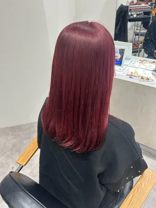 ミディアム カラー ヘアアレンジ ボブ /ニュアンス/ satomi🧸💖のヘアスタイル