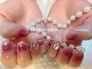 ネイル kao nail マグネット/長さだしのネイルデザイン