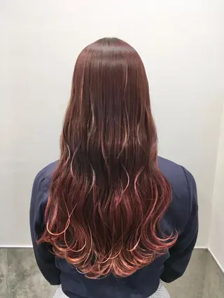 ロング カラー go today shaire salon 本店所属・yoshi ☆のヘアスタイル