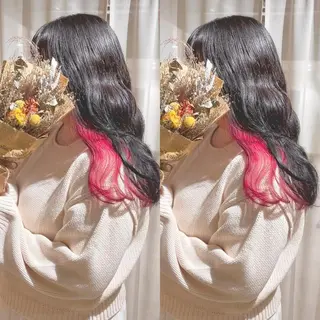 カラー 渋谷:インナーカラー ／🍒エリカ🍒のヘアスタイル