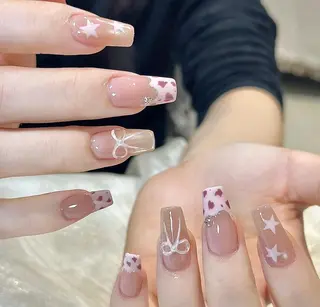 ネイル By moonネイル 🌷ワンホン/韓国風のネイルデザイン