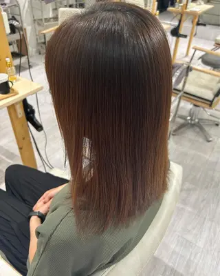 ミディアム 💙まこと💙艶 カラー(Rico)のヘアスタイル