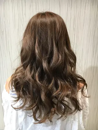 ミディアム セミロング ロング カラー ✨艶髪✨透明感✨ 山内大樹のヘアスタイル