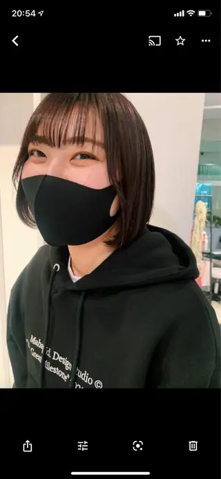 カラー AO所属・RISAKO 艶髪モテヘア🎀府中のヘアスタイル