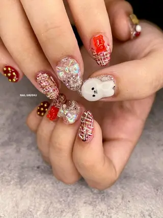 ネイル 3dパーツ/流行り 👧shushu❤️のネイルデザイン