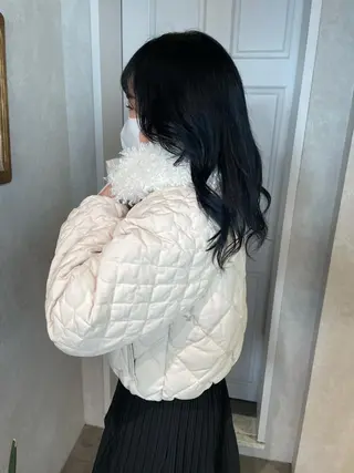 セミロング カラー ナチュラル透明感🌱 小山美樹子のヘアスタイル