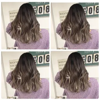 ロング カラー 京都大人女性ショート 徒歩1分/秋山のヘアスタイル