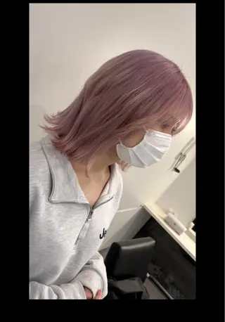 カラー BEEST所属・ate 【暖色/ハイトーン】のヘアスタイル