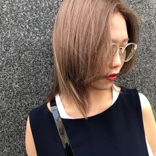 ミディアム レイヤーウルフ エクステ磯部のヘアスタイル