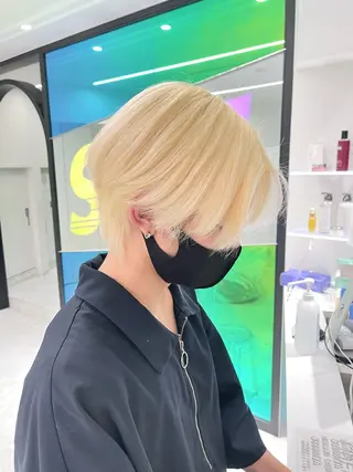 ショート カラー 🩷暖色カラー🩷 BONのヘアスタイル