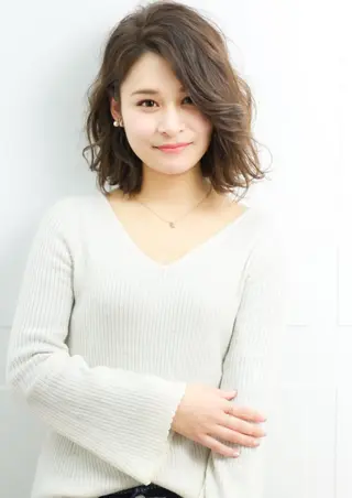 ミディアム 森 海のヘアスタイル
