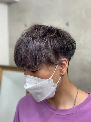 ショート カラー メンズ クセを最大限に活かす メンズパーマ奈良大祐のヘアスタイル