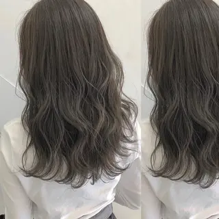 セミロング カラー CLUTCH天王寺 西藤遥河のヘアスタイル