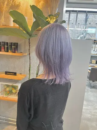 ミディアム カラー ハイトーンカラ ー/小川のヘアスタイル