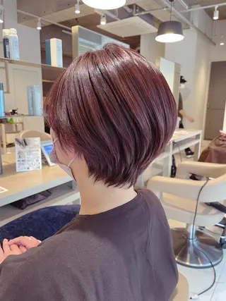ショート 当日予約◎/艶カラー /縮毛矯正/雨森大晃のヘアスタイル