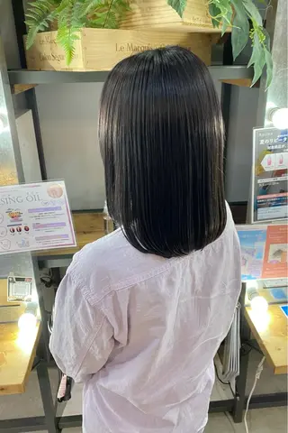 ミディアム パーマ 菊地 紗矢のヘアスタイル