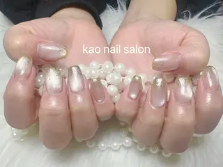 ネイル kao nail マグネット/長さだしのネイルデザイン