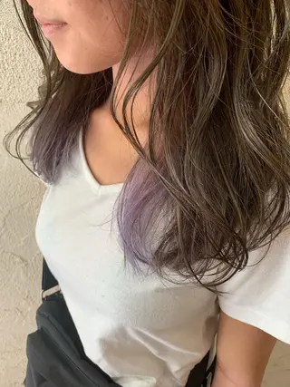 ミディアム カラー 髪質改善色素改善特化 keiのヘアスタイル