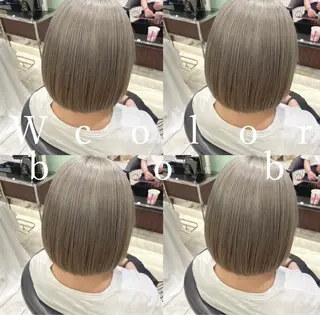 ミディアム カラー コテ巻き風パーマ✨ 韓国ヘア🤎近下菜央のヘアスタイル