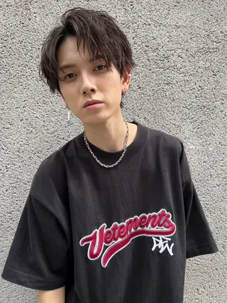 ミディアム パーマ メンズ 🔥メンズ特化🔥 藍斗のヘアスタイル