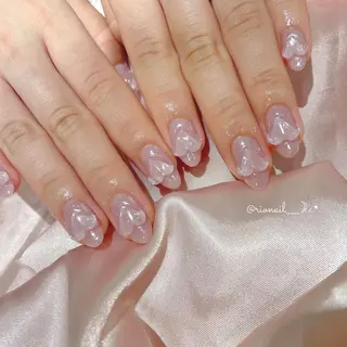 ネイル 𝘙𝘪𝘰𝘯𝘢 ...🕯🤍のネイルデザイン