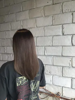 ロング perfect  beauty ichiryu所属・酸性ストレート✨ 艶カラー✨谷口倭子のヘアスタイル