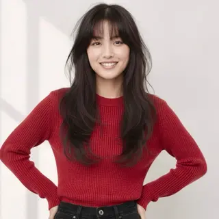 ロング カラー KIZU 髪質改善 オカルト怪談のヘアスタイル