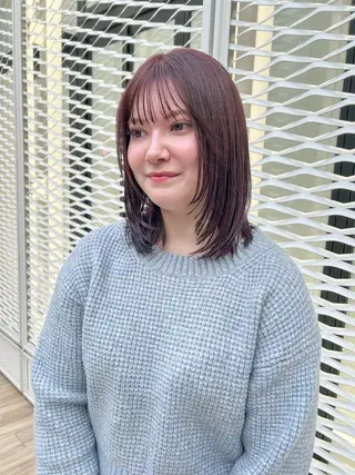 ミディアム カラー ヘアアレンジ yuka .のヘアスタイル