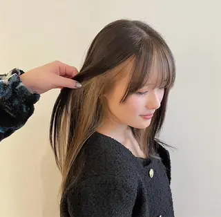 ロング カラー 横田 未来のヘアスタイル