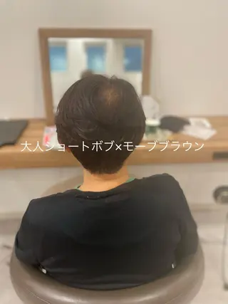 ショート カラー no4ナチュラル戸祭所属・山越 美裕樹のヘアスタイル