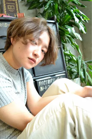 ショート カラー パーマ JYUNESU OMOTESANDO所属・【店長】 マツモトタクヤのヘアスタイル