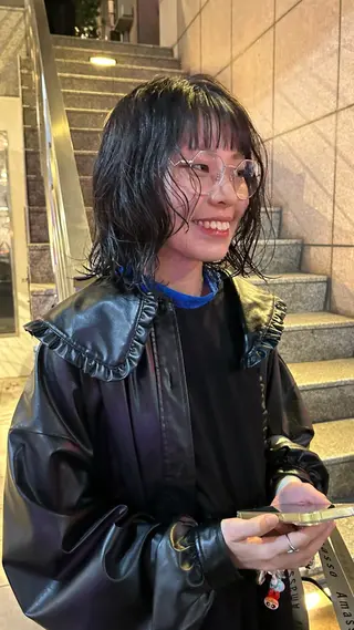 ミディアム パーマ じゅわっと暖色カラー 🍊Moemiのヘアスタイル