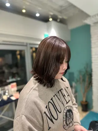 ミディアム カラー LeeHorie MIUのヘアスタイル