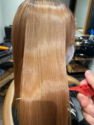 ミディアム Mavie hair所属・髪質改善×潤艶カラー ⭐️岡田崇彰のヘアスタイル