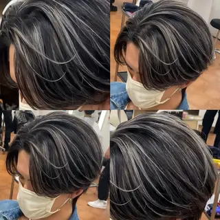 カラー メンズ メンズ/メッシュ ‪‪/セット/aoiのヘアスタイル