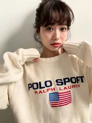 セミロング LOREN＋透明感 オリーブhirokoのヘアスタイル