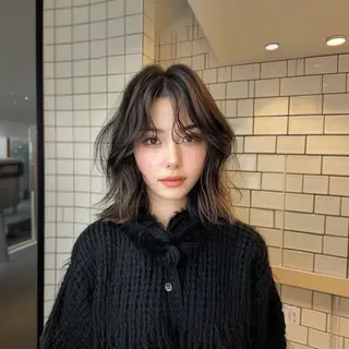 ミディアム カラー Lucia 植田泰介のヘアスタイル