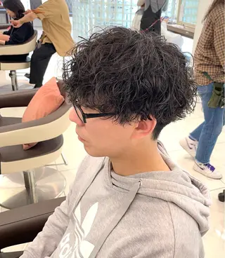 ショート パーマ メンズ 【メンズ特化】 池田大成✂︎のヘアスタイル