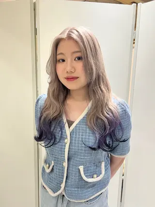 ミディアム デザイン🥇複雑履歴 ハイトーン特化のヘアスタイル