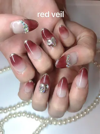 セミロング ネイル 長さ出し専門 nynaのネイルデザイン