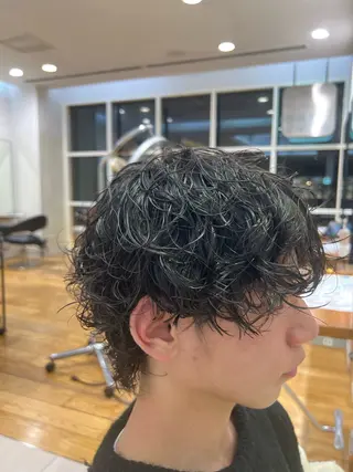 ショート パーマ メンズ メンズパーマ 岩成健志郎のヘアスタイル