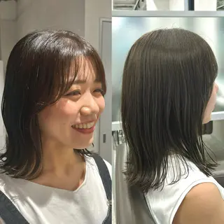 ミディアム 西梅田  トウマ モデル募集中‼️のヘアスタイル