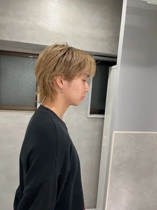 メンズ りおな/エクステ /ミルクティーカラーのヘアスタイル