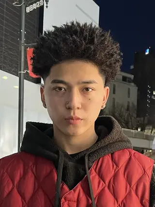 パーマ メンズ メンズカット パーマ[佐橋]のヘアスタイル