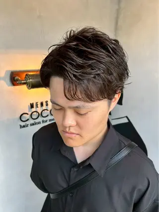 パーマ メンズ メンズ/ハイトーン 【yoshiki】のヘアスタイル