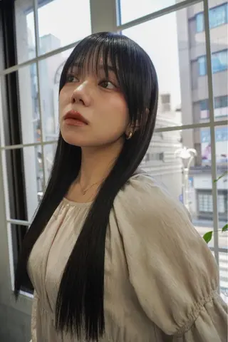 セミロング カラー レイヤー／似合わせ TAKUYAのヘアスタイル